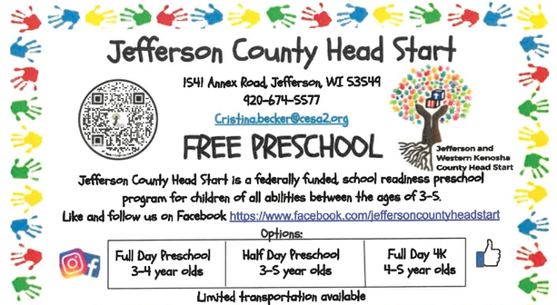 Head Start Program Flyer