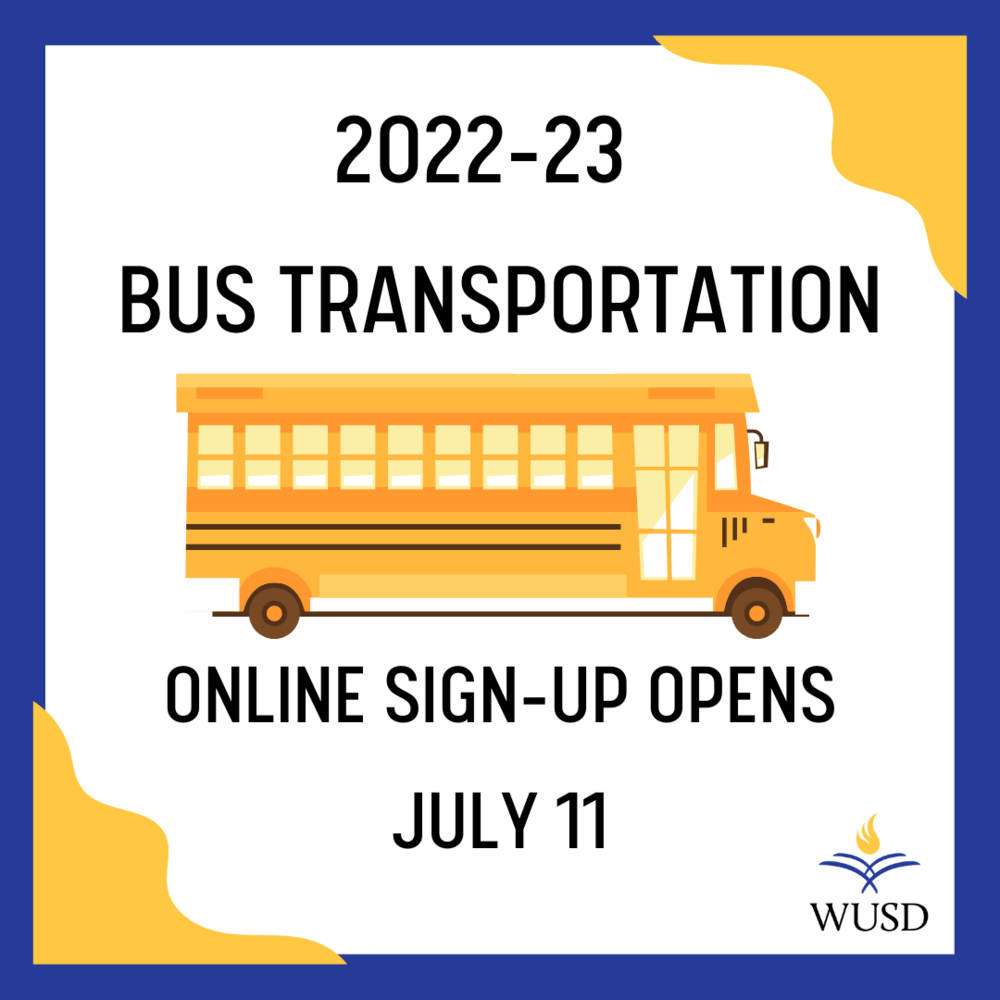 2022 23 Online Bus Transportation Sign Up Opens July 11 2022 