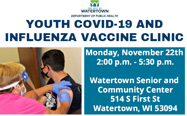 Youth COVID 19 And Influenza Vaccine Clinic Watertown Unified School 