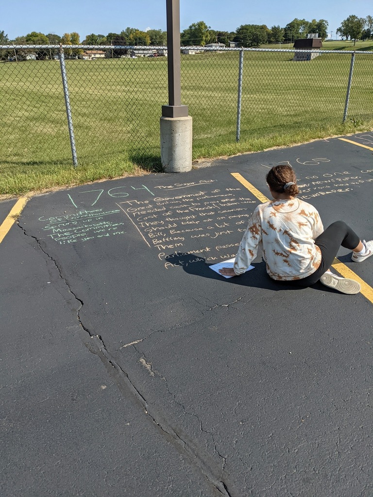 Student chalk project