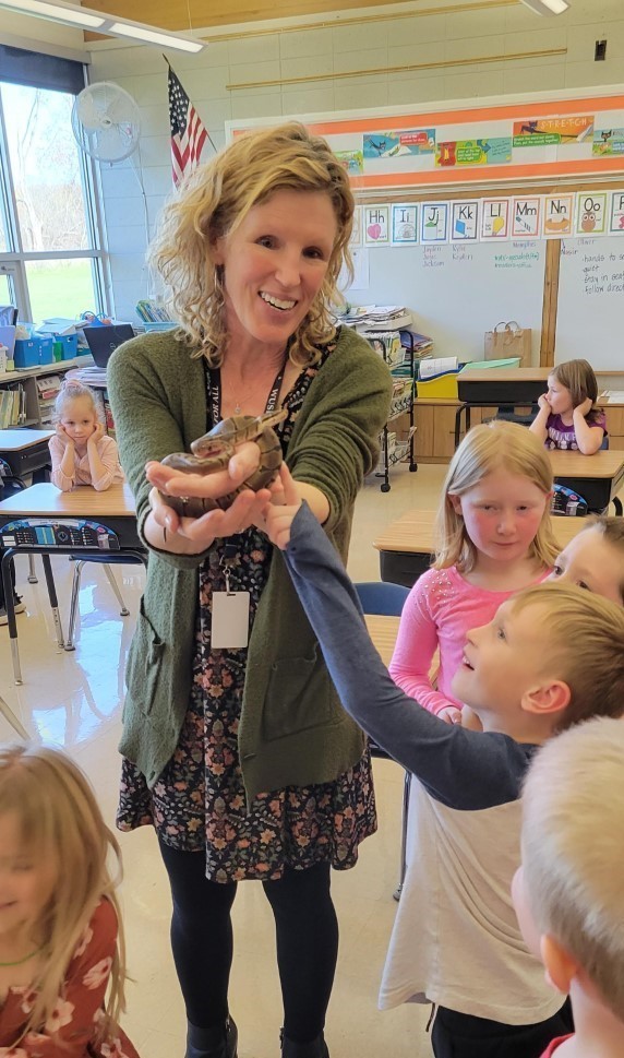 Pet Python with Teacher and Student