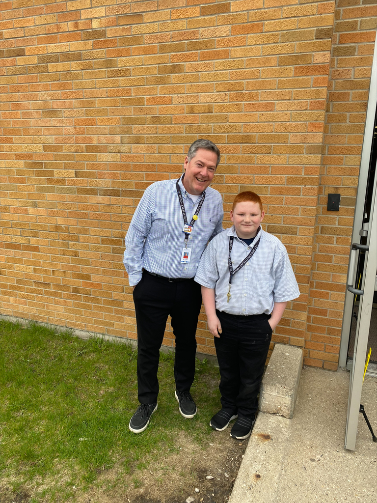 Principal and student dressed alike