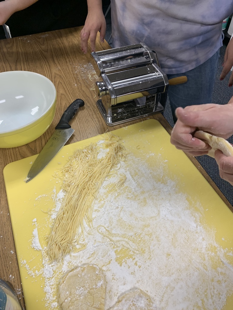Making homemade pasta