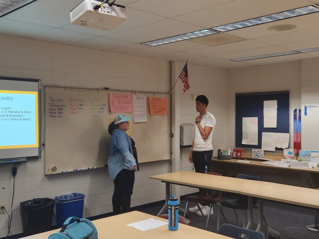 Students presenting