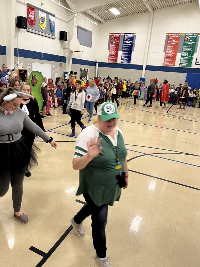 Costume parade in the gym