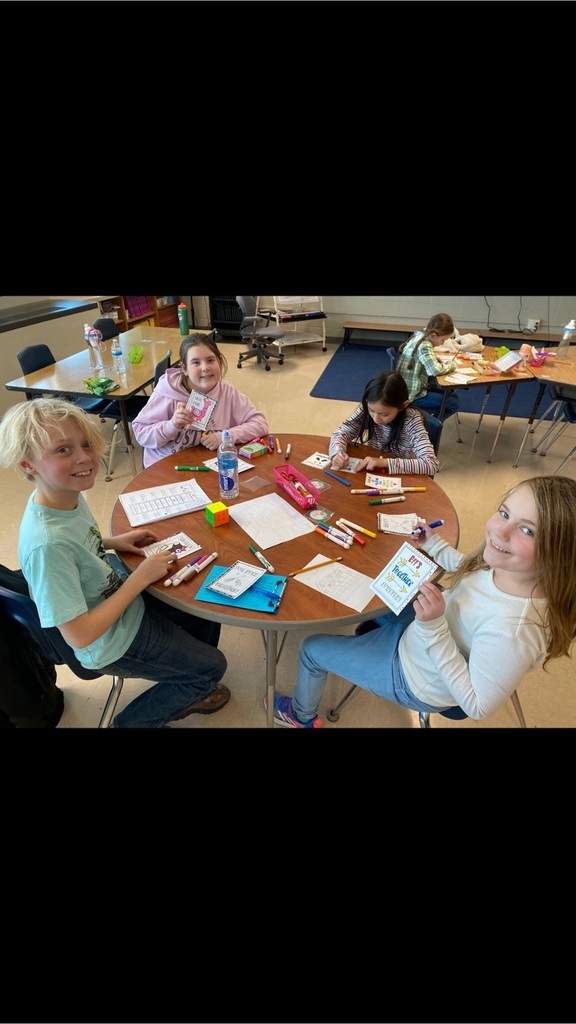 students making Valentine’s