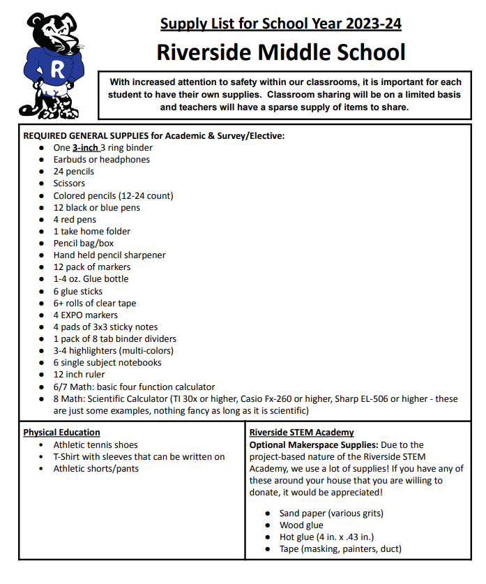 Live Feed Riverside Middle School